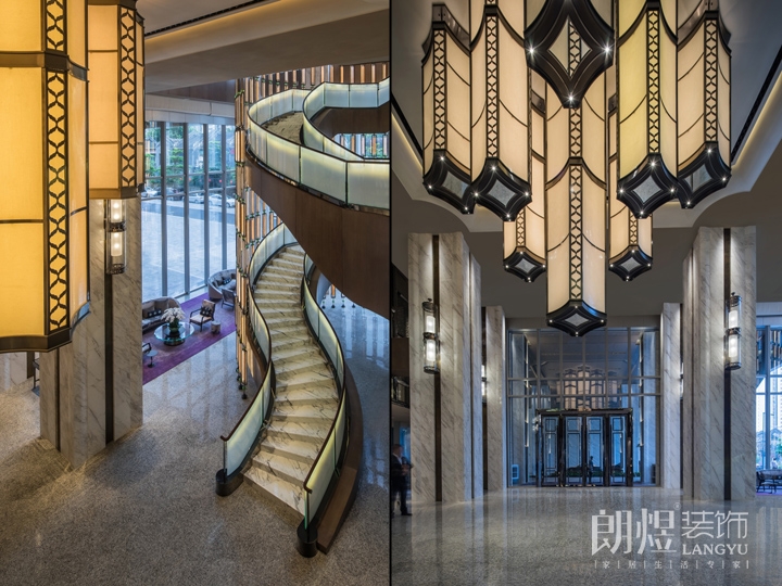 酒店休息區和大門設計 酒店休息區和大門設計